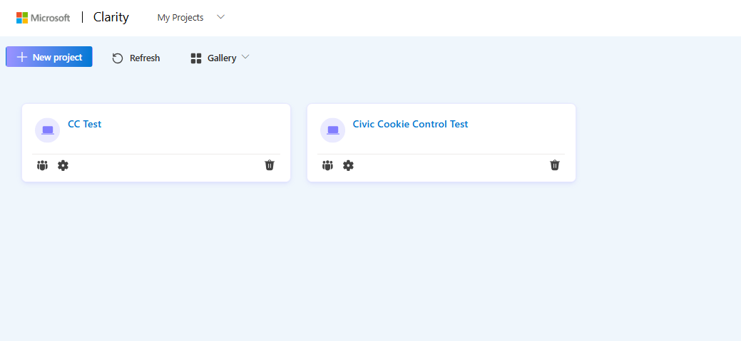 Microsoft Clarity project