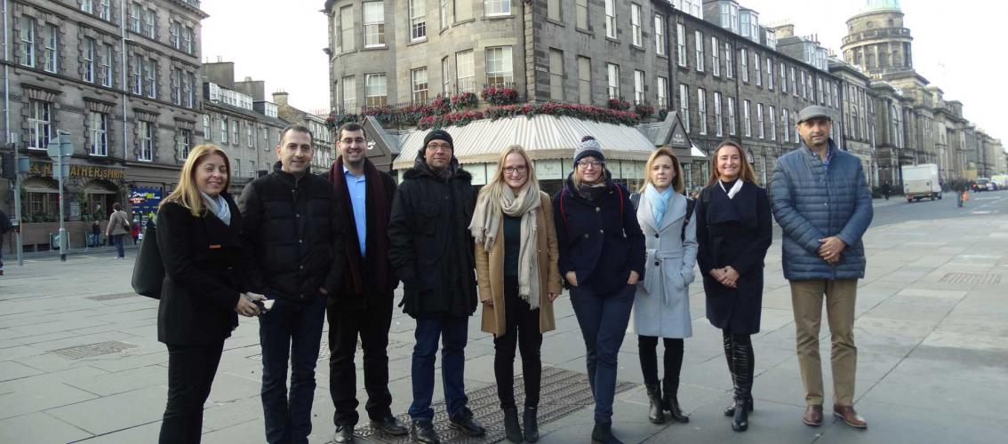 Erasmus+ project team in Edinburgh