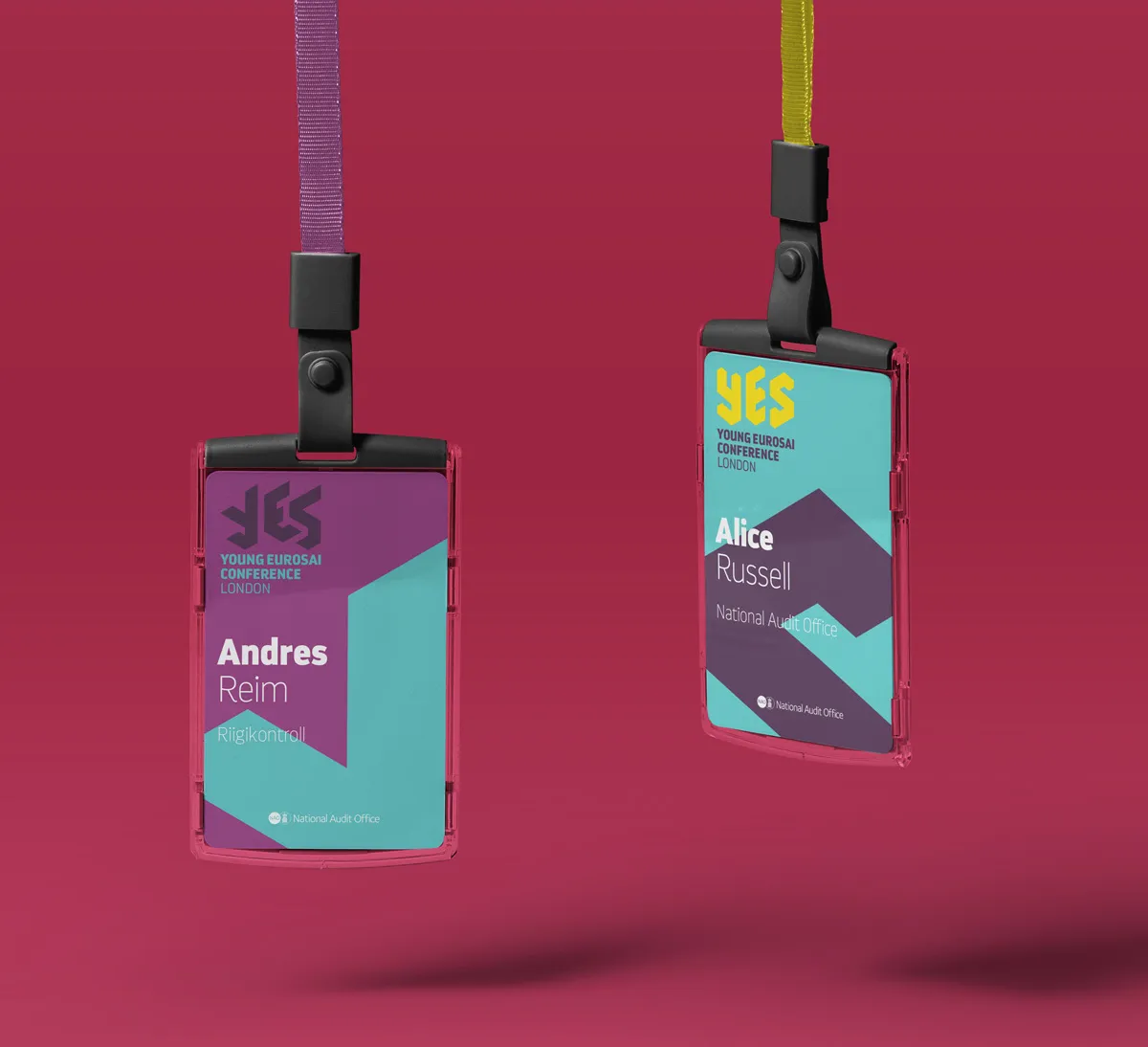 YES conference lanyards