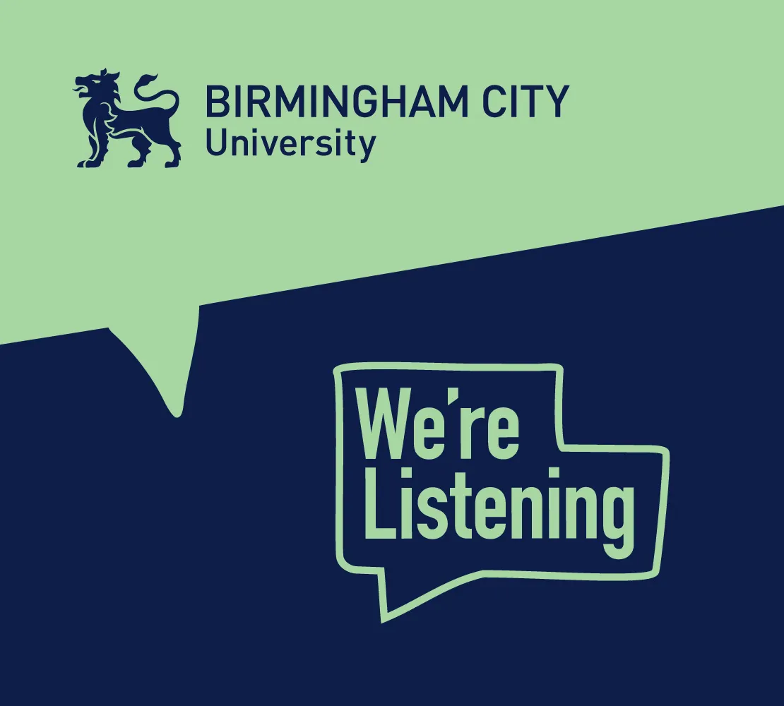 Student survey graphic showing the visual direction of the campaign