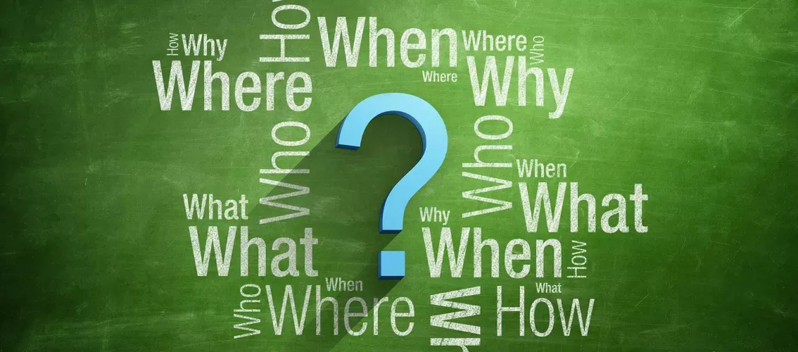 Question and enquiry concept graphic